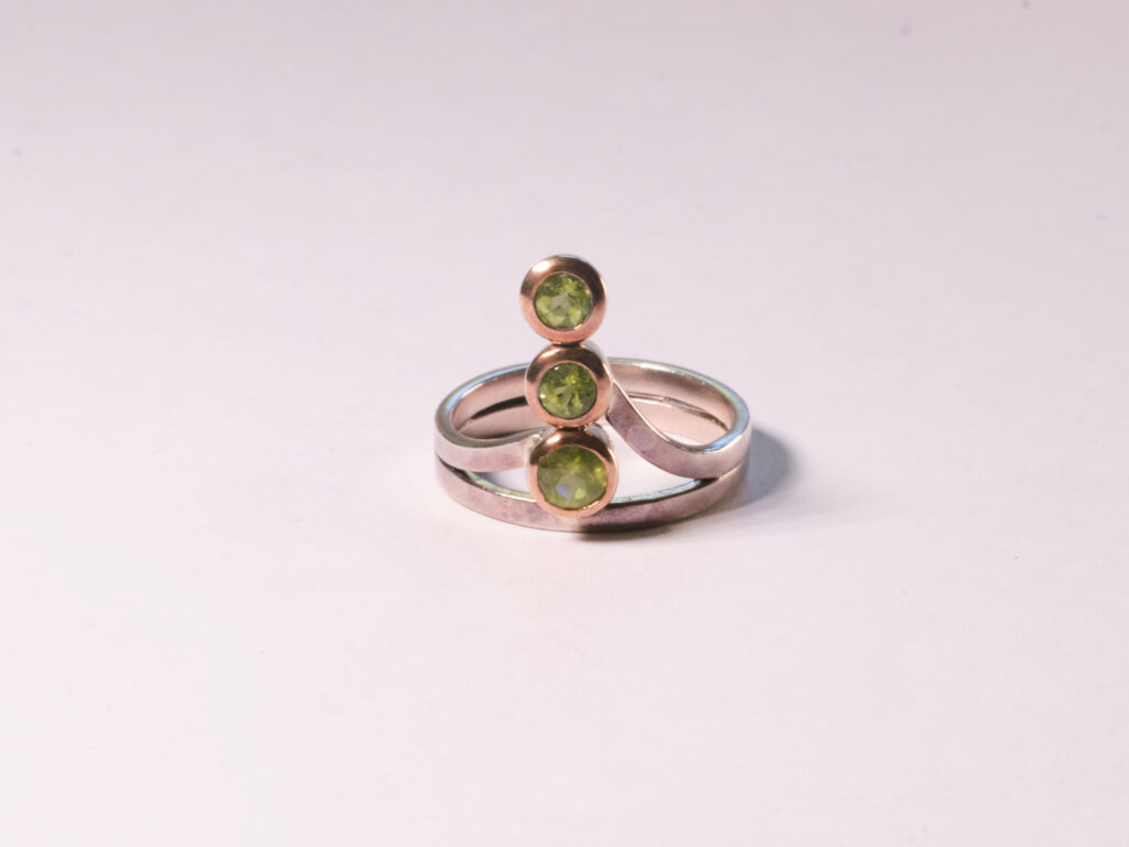 Peridot /Sliver Ring