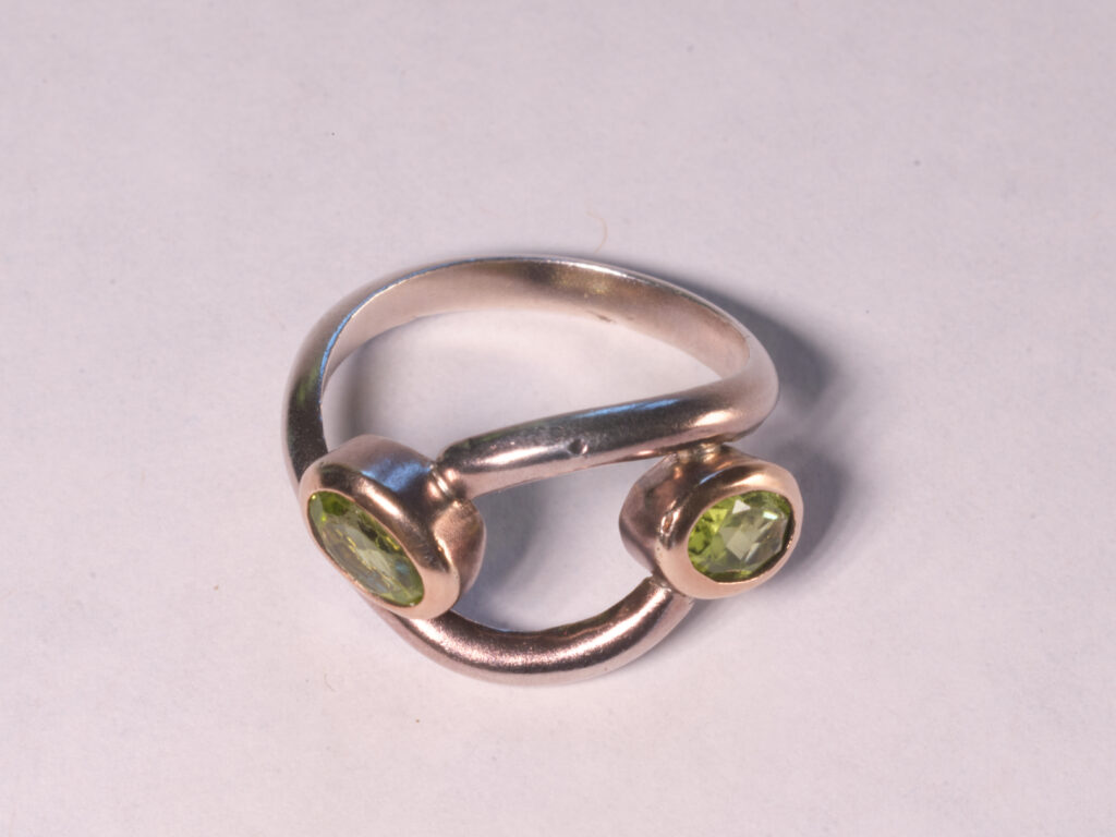 Peridot /Sliver Ring