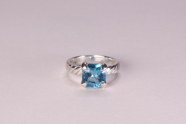 Blue Topaz /Silver Ring